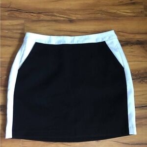 Banana Republic Black and White Mini Skirt